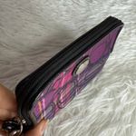 Coach  y2k Signature Black and Hot Pink Canvas Wallet Wristlet Photo 3