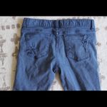 None Green and Blue Distressed Skinny Jean Set Photo 3