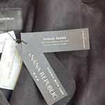 Banana Republic vegan suede Black Sleeveless Trench vest Coat size medium Photo 6