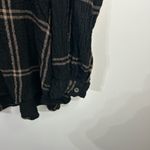 Jane and Delancey  Black Checkered V-Neck Blouse Photo 3