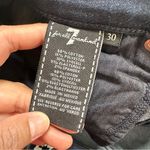 7 For All Mankind Women’s Charlize Jeans Flare Mid Rise Stretch in Dark Wash 30 Photo 11