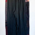 Donna Jessica Pants Womens 1 Black Patchwork Elastic Waist Lagenlook Artsy‎ Boho Black Size undefined Photo 0