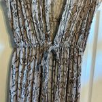 Kona Sol  Brown Tan Plunge Neck‎ Sleeveless Swim Coverup Photo 2