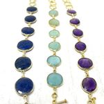 Sterling Silver  bracelets, 18K gold overlay and semiprecious stones Photo 8