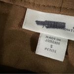 J.Jill women Tan Brown Knit Short mini Skirt S PETITE button front Photo 8