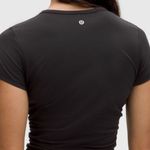 Lululemon Classic Black Short Sleeve Top Soft Line Photo 4
