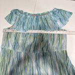 Isaac Mizrahi Live Always Isaac Printed Mesh Ruffle Dress Womens XL Art to Wear Photo 4