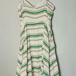 Hutch White Green Striped Marissa Full Skirt Sweetheart Neckline Dress Size 8 Photo 5