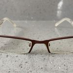 Soho  EYEGLASSES FRAMES ONLY Half RIM 49-18-135 Brown 6145 Rectangle Red Photo 0