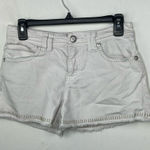 Guess  Y2K White Jean Shorts Raw Hem size 14 (Junior size) Photo 0