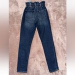 Kancan Exclusively For Maurice Women’s Blue Denim Paper Bag‎ Elastic Waist Sz 23 Photo 8