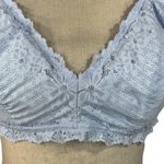 Aerie X-Large Lace Bralette Bra Floral Lightly Lined Adjustable Stretch Lt Blue Photo 1