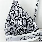 Kendall + Kylie  Snakeskin Print Bikini Top Womens XLarge Swimsuit Summer Mobwife Photo 1