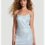 Victoria's Secret Light Blue sequined slip dress Photo 1