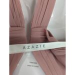 Azazie  Rosette Halter Neck‎ For Flare Maxi Dress Women's A0 Wedding Prom Photo 12