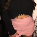 Blue Blush Pink Asymmetrical Skort Photo 0