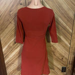 Patagonia Women’s Small Organic Cotton Burnt Orange 3/4 Sleeve Dress Photo 4