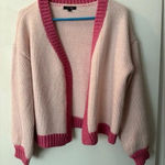 PaperMoon Pink Open-Front Cardigan Sweater Photo 0