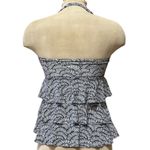 Last chance…Island Escape Tankini Top Swimsuit Swim Tiered Halter Strapless 8 White Photo 1