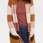 Knox Rose  Soft Striped Open Cardigan Size Medium Photo 2