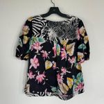 WD•NY WD.NY Colorful 100% Silk Floral Blouse Size 8 Photo 4