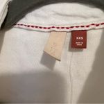 Anthropologie Pilcro White Long Sleeve Ruffle Button Down Linen Blend Shirt XXS Photo 2