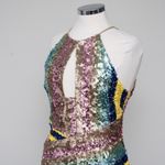 One 33 Social. Sequin multicolor mini dress. Pink Photo 6