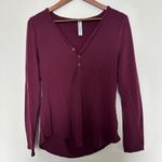 Athleta  Nighttime Bliss Sleep Shirt Burgundy Medium Photo 1