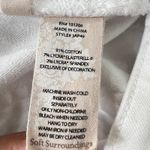 Soft Surroundings  White Crop Pants Lace Hem Denim Jeans‎ Sz 10P Petite Coastal Photo 5