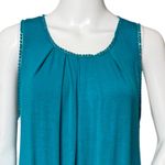 Umgee  Dress Women Small Turquoise Blue Mini Shift Crochet Tank‎ Dress Summer Photo 4