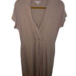 PURE Collection Jersey Knit Stretchy Deep V Neck Drop Waist Dress Size 12 Photo 0