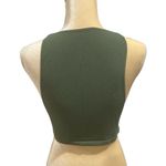 Free People Intimately Free cropped army green tank in great condition size XS/S Photo 2