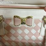Betsey Johnson Betsy Johnson Pink- White Satchel/ Crossbody Photo 2