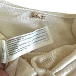 Hollister  (OS) Cream Lace Tassel Fringe Sleeve Loose Fit Knit Poncho Top Photo 9