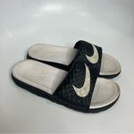 Nike  Benassi solarsoft slides black & white size 5‎ Photo 1