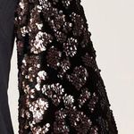 Ro & De Anthropologie  Ariel Sequined Sleeve V-Neck Midi Dress Black Size XS‎ Photo 1
