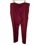 Universal Standard  Womens Red Burgundy Ponte Pull On Pants XL Office Holiday Photo 3