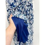 AQUA  Dress Womens Size XS Formal Gown Maxi Tiered Blue White Metallic‎ NWT Photo 11