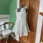 NWT Mable Goldie Blue Dot Tie Bow Mini Fit & Flare Dress Photo 9