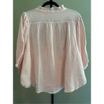 easel Size S  Los Angeles Embroidered Cotton Gauze Shirt Top in Blush Photo 4