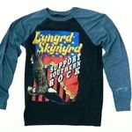 LYNYRD SKYNYRD LONG SLEEVE T SHIRT SUPPORT SOUTHERN ROCK LIVE NATION SIZE MEDIUM Blue Photo 0