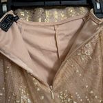 BLITHE Skirt Shorts Top Set Nude Sparkly Gold Glittery Mesh Girly Outfit XS/S Photo 5