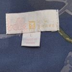 Belle by Kim Gravel Blue Floral Bell Sleeve Chiffon Top L Romantic Ethereal Size L Photo 2