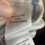 Rails Viera Top Ryland Stripe Size Small Linen Short Sleeve Comfy Top Summer Photo 5
