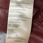 Anthropologie  Pilcro The Breaker Faux Leather Pants Burgundy Red Crop Size 28 Photo 7