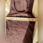 Bebe Vintage Y2K 2000s  Sport Top Size Medium Bling Logo USA Brown Photo 4