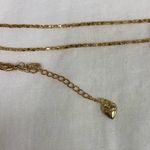 Betsey Johnson Gold Heart Necklace with Multicolor Sparkle | Aurora Borealis Photo 4