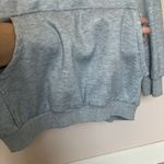 Hoodie Women’s XL Sweatshirt Embroidered Butterfly Grey Hooded Photo 4