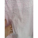 Vermont Country Store Pink Striped Seersucker Shift Dress 3X Lace Trim Beach Photo 2