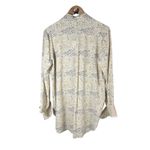 CHIARA BONI Elgah Leopard Lotus Printed Top Size IT 52 US 16 Stretch Photo 1